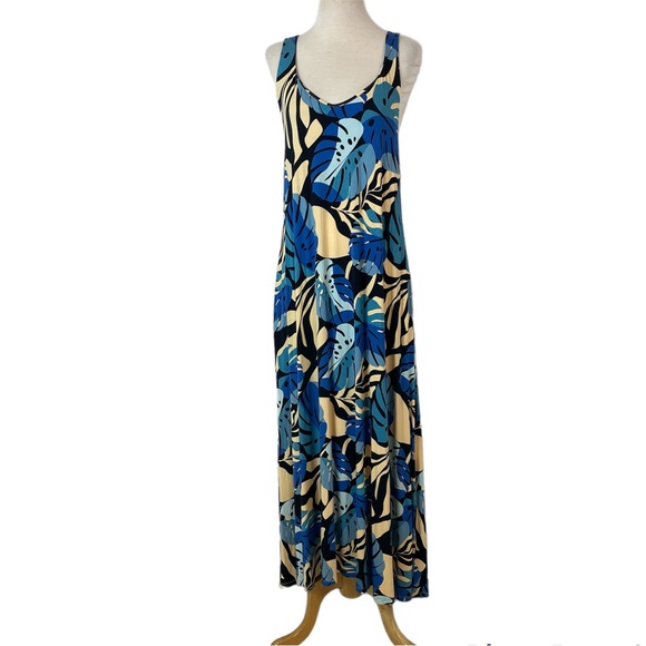 Fighting Eel Dresses Fighting Eel Ti Leaf Celeste Tropical Aloha